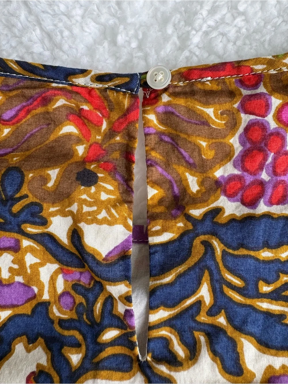 Talbots Lined Paisley Print Shell - Size 16 (XL) - Picture 10 of 15